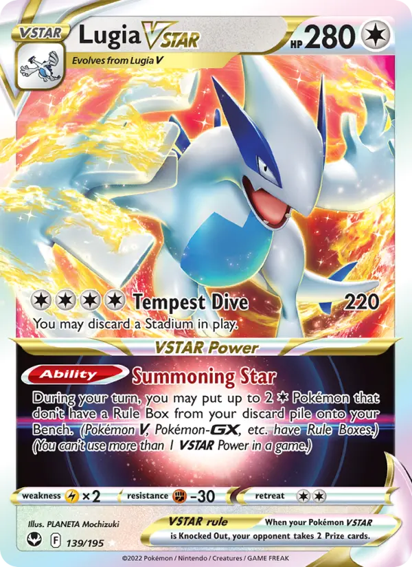 Lugia VSTAR 139 Silver Tempest Pokesingles