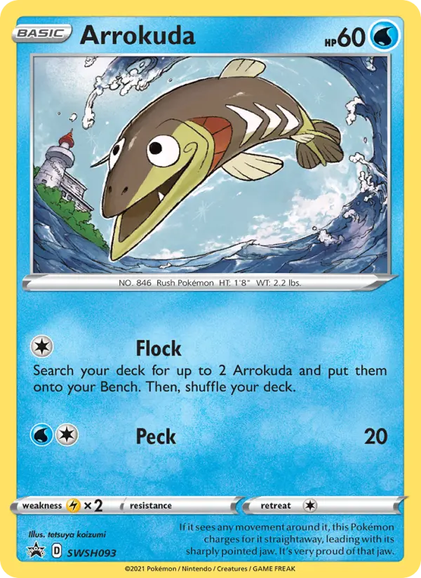Arrokuda SWSH093 SWSH Black Star Promos Pokesingles