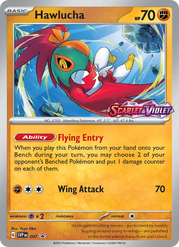 Hawlucha 7 SVP Black Star Promos Pokesingles