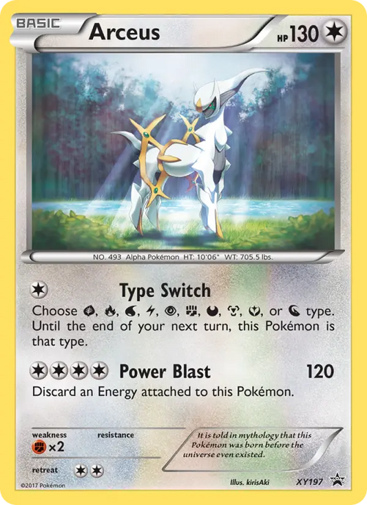 Arceus XY197 XY Black Star Promos Pokesingles