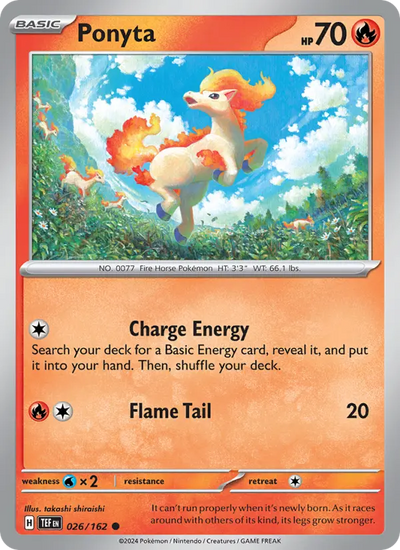 Ponyta 26 Temporal Forces Pokesingles