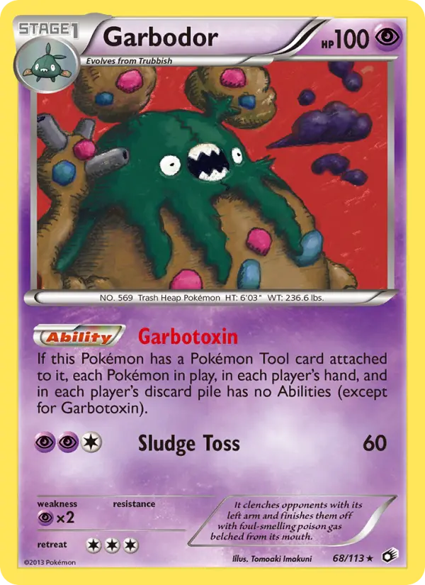 Garbodor 68 Legendary Treasures Pokesingles