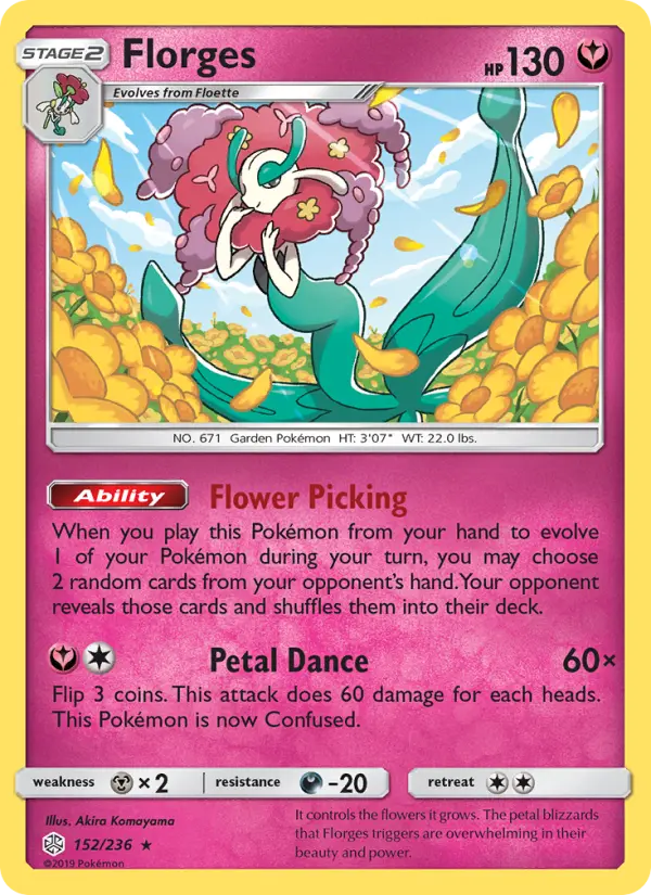 Florges 152 Cosmic Eclipse Pokesingles