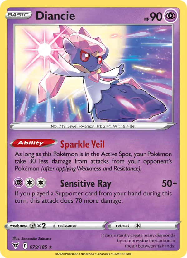 Diancie 79 Vivid Voltage Pokesingles