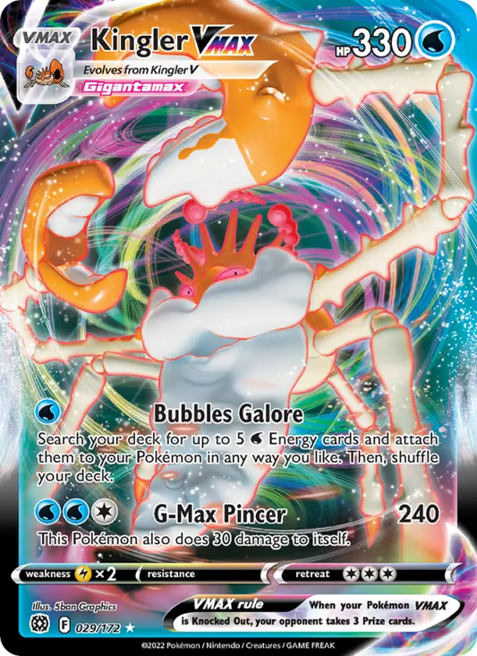 Kingler VMAX 29 Brilliant Stars Pokesingles