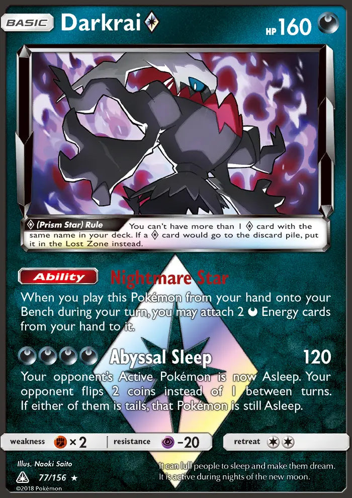 Darkrai ◇ 77 Ultra Prism Pokesingles