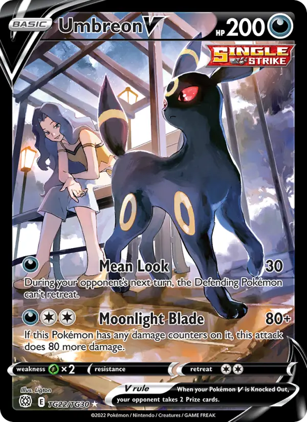Umbreon V TG22 Brilliant Stars Pokesingles
