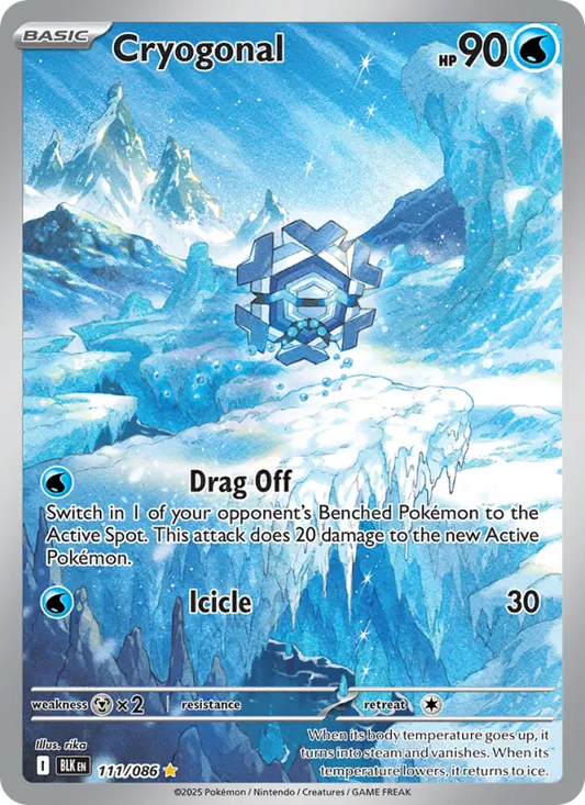 Cryogonal 111 Black Bolt Pokesingles