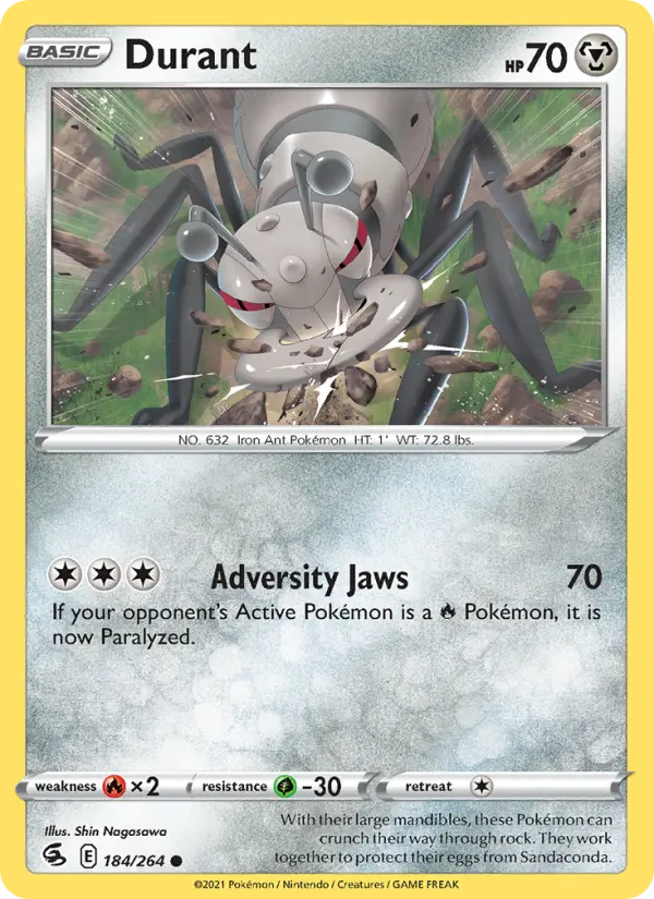 Durant 184 Fusion Strike Pokesingles