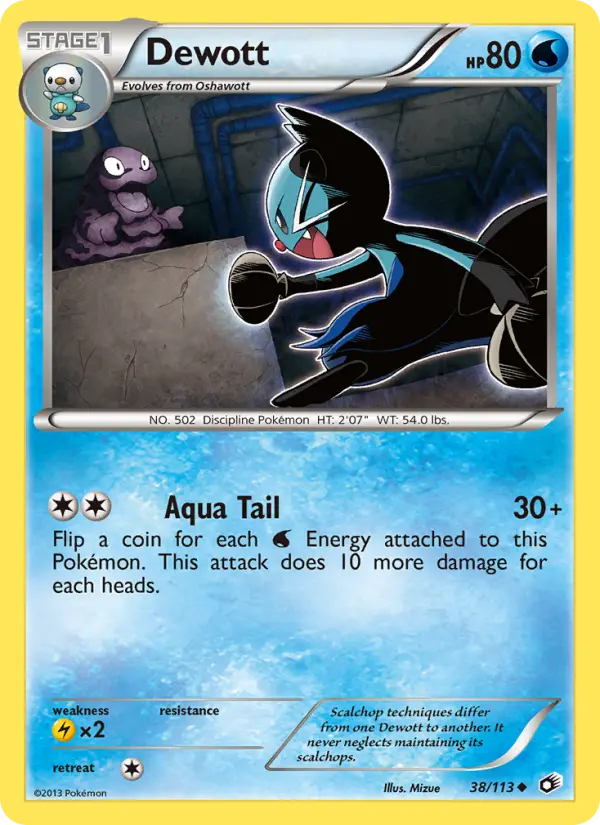 Dewott 38 Legendary Treasures Pokesingles
