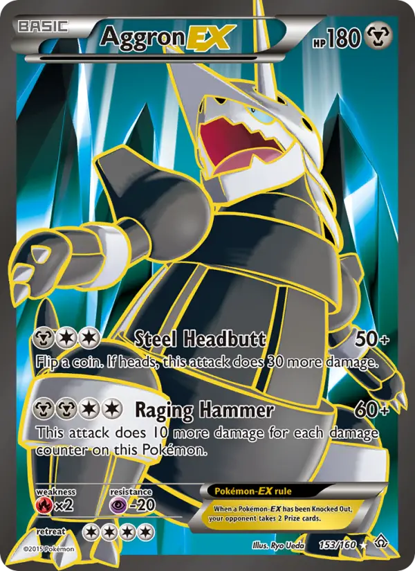 Aggron EX 153 Primal Clash Pokesingles