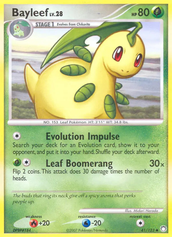 Bayleef 41 Mysterious Treasures Pokesingles