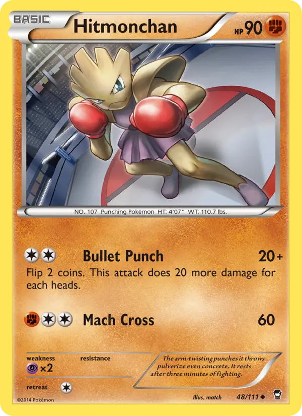 Hitmonchan 48 Furious Fists Pokesingles