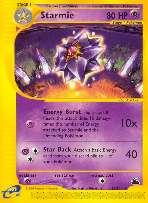 Starmie 30 Skyridge Pokesingles