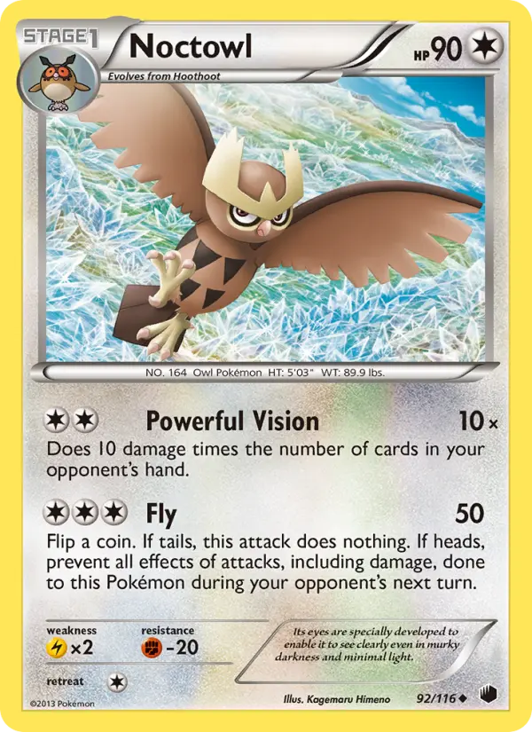 Noctowl 92 Plasma Freeze Pokesingles