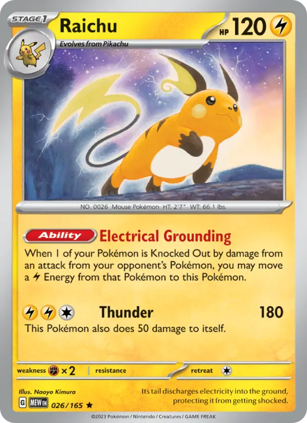 Raichu 26 151 Pokesingles