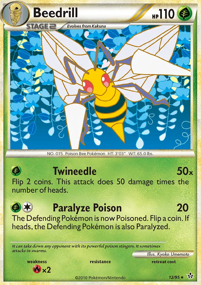 Beedrill 12 Unleashed Pokesingles