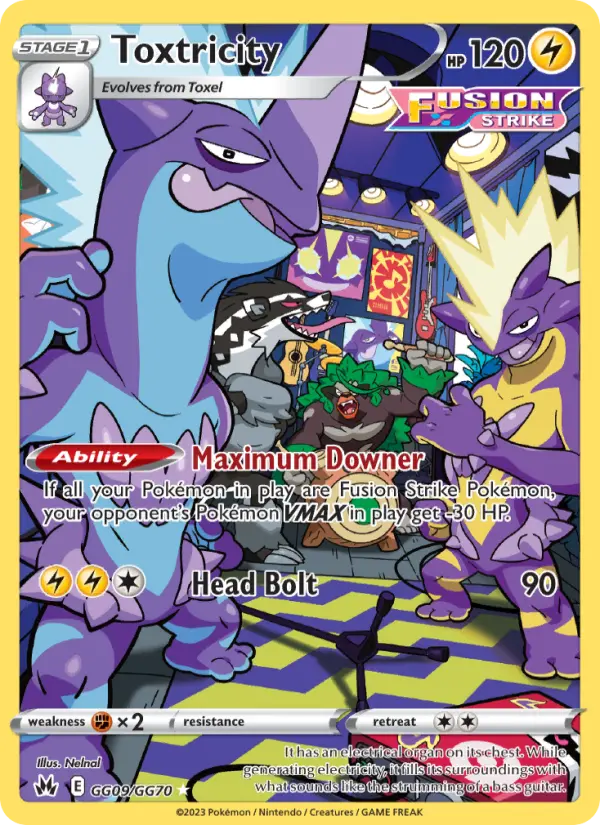 Toxtricity GG09 Crown Zenith Pokesingles