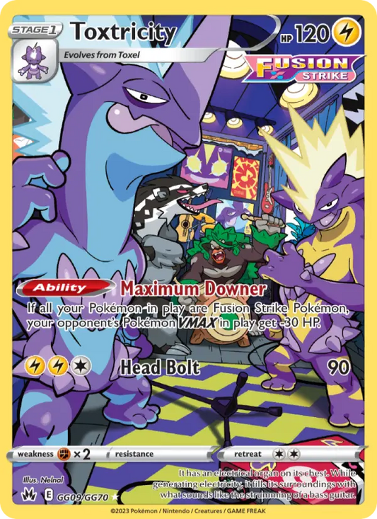 Toxtricity GG09 Crown Zenith Pokesingles