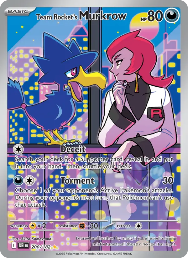 Team Rocket's Murkrow 200 Destined Rivals Pokesingles