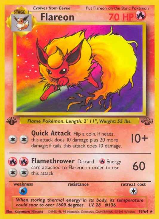 Flareon 19 Jungle Pokesingles