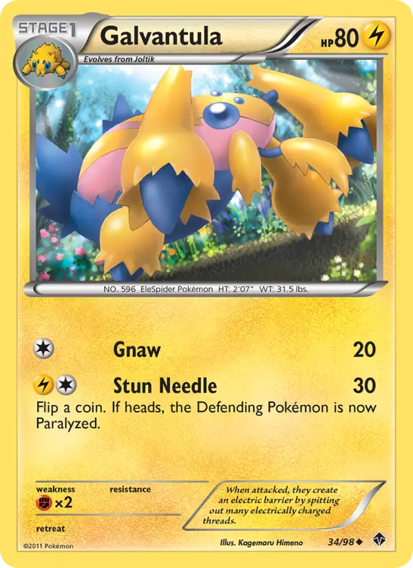 Galvantula 34 Emerging Powers Pokesingles