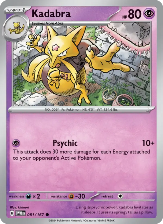 Kadabra 81 Twilight Masquerade Pokesingles