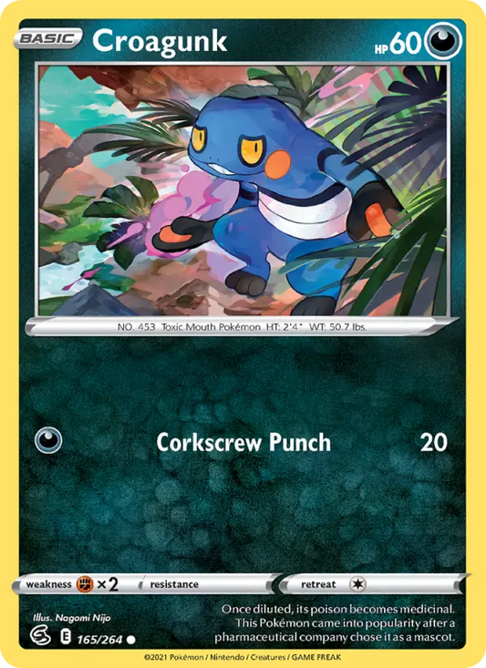 Croagunk 165 Fusion Strike Pokesingles