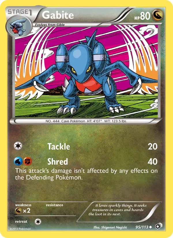 Gabite 95 Legendary Treasures Pokesingles
