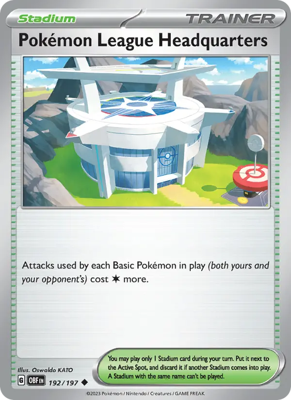 Pokémon League Headquarters 192 Obsidian Flames Pokesingles