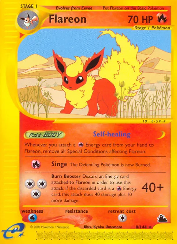 Flareon 8 Skyridge Pokesingles