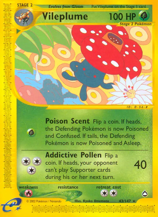 Vileplume 43 Aquapolis Pokesingles