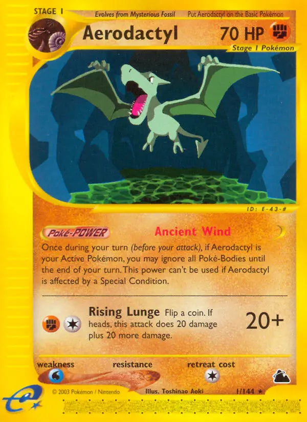 Aerodactyl 1 Skyridge Pokesingles