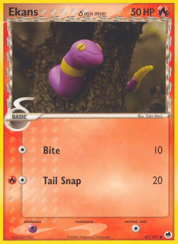 Ekans δ 47 Dragon Frontiers Pokesingles