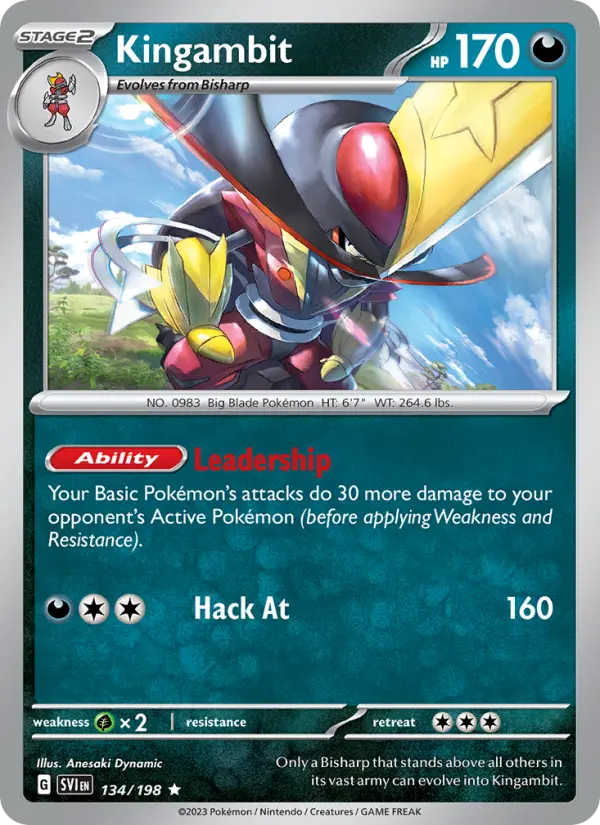 Kingambit 134 Scarlet & Violet Pokesingles