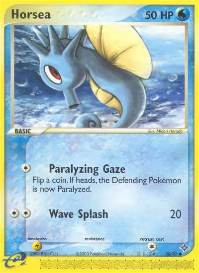 Horsea 58 Dragon Pokesingles