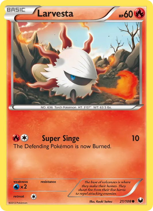 Larvesta 21 Dark Explorers Pokesingles