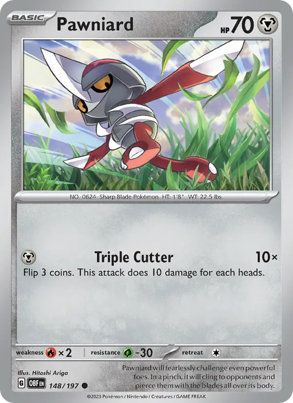 Pawniard 148 Obsidian Flames Pokesingles