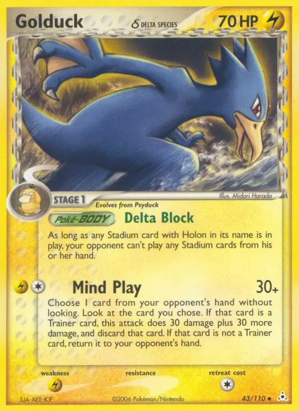 Golduck δ 43 Holon Phantoms Pokesingles