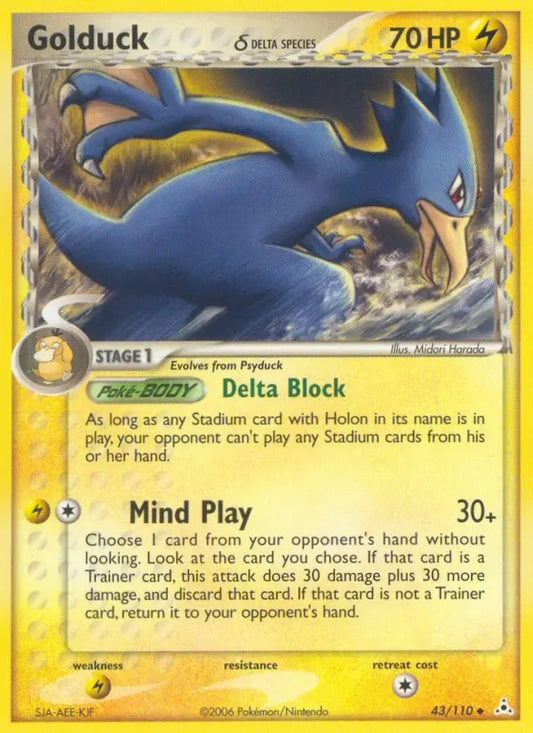 Golduck δ 43 Holon Phantoms Pokesingles