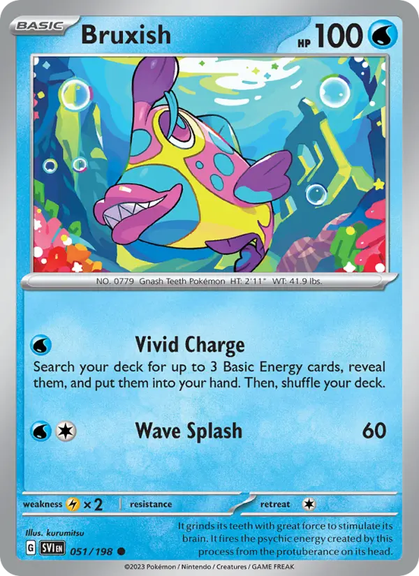Bruxish 51 Scarlet & Violet Pokesingles