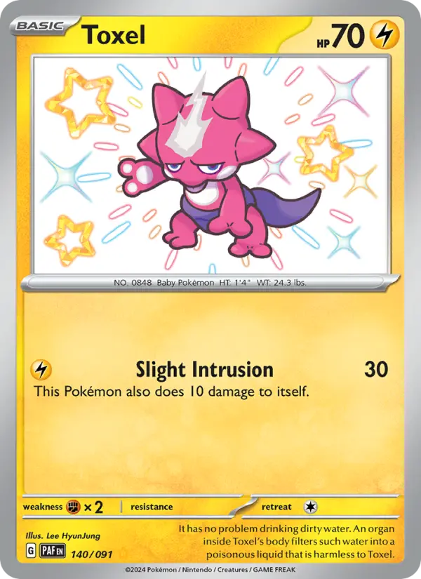 Toxel 140 Paldean Fates Pokesingles