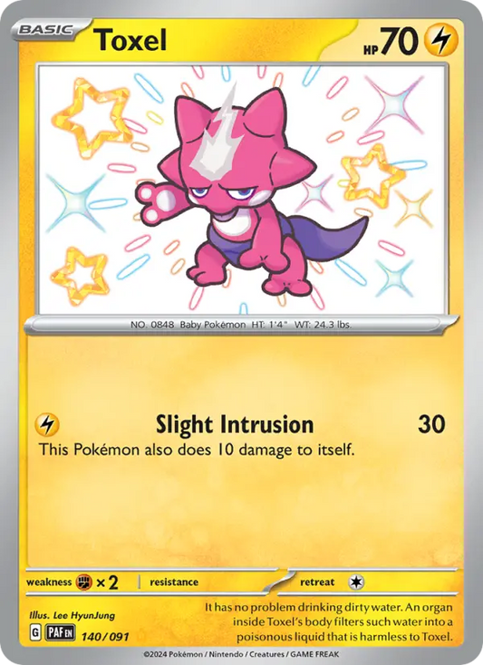 Toxel 140 Paldean Fates Pokesingles
