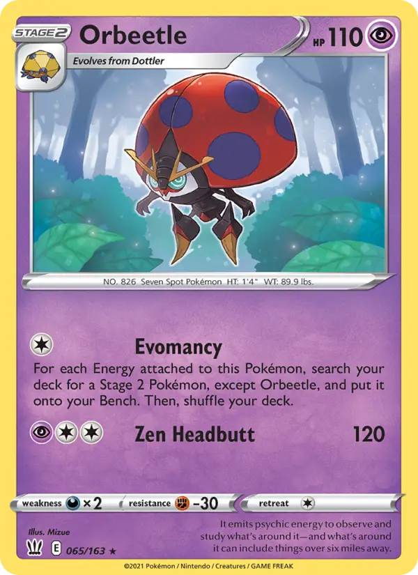 Orbeetle 65 Battle Styles Pokesingles