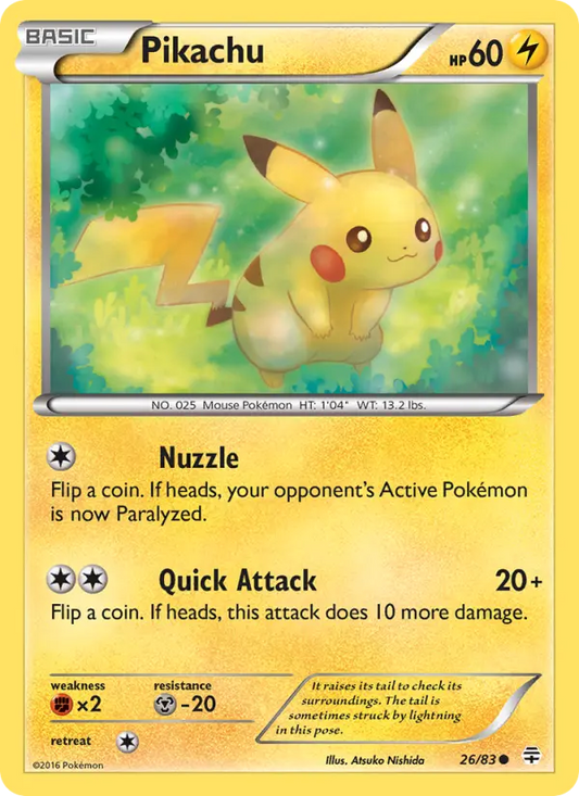Pikachu 26 Generations Pokesingles