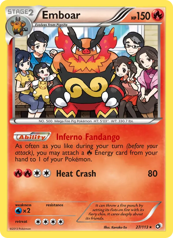 Emboar 27 Legendary Treasures Pokesingles