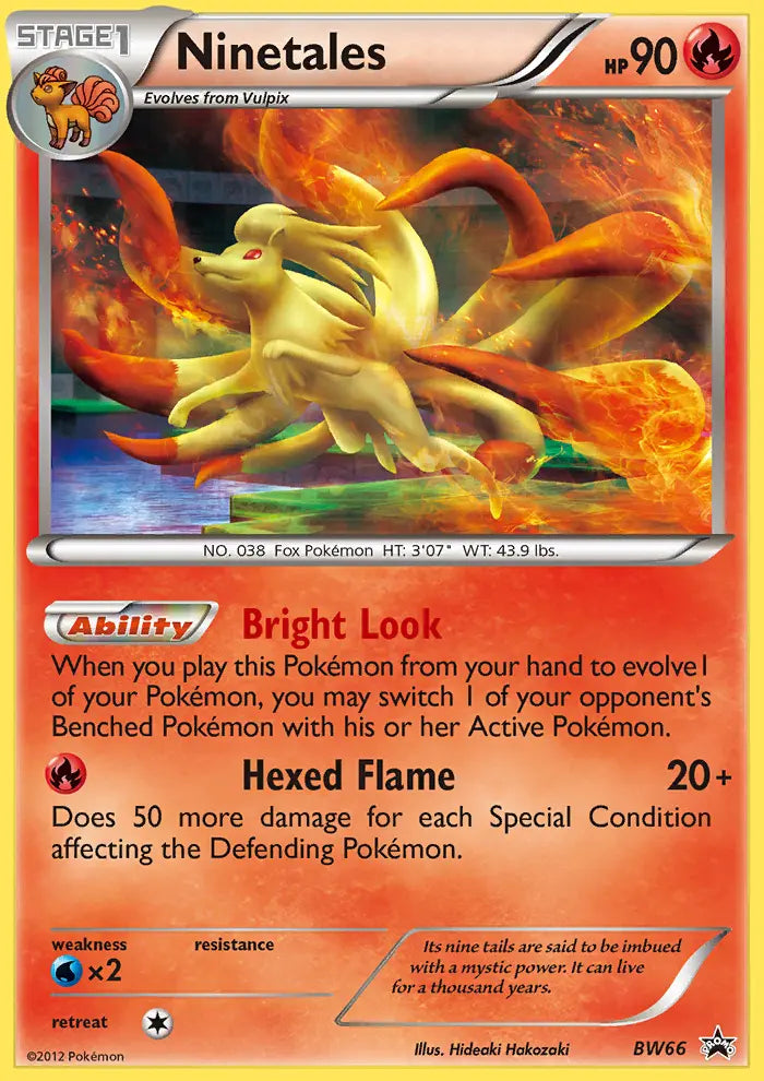 Ninetales BW66 BW Black Star Promos Pokesingles