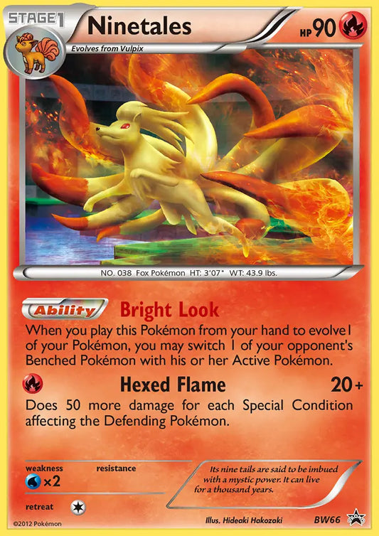 Ninetales BW66 BW Black Star Promos Pokesingles