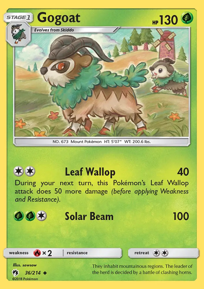 Gogoat 36 Lost Thunder Pokesingles