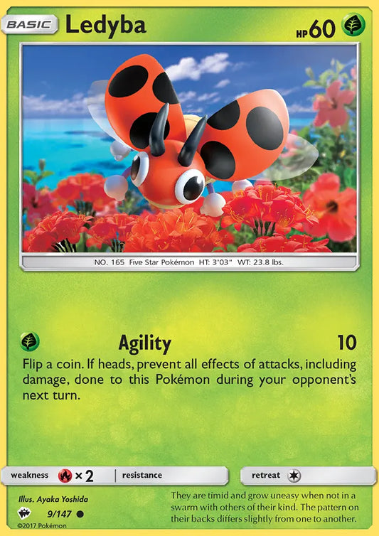 Ledyba 9 Burning Shadows Pokesingles